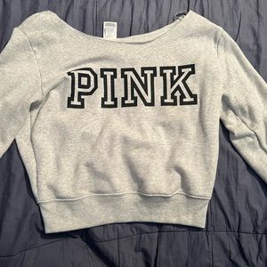 Victoria secret pink off the shoulder sweater size S